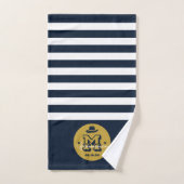 Westerne Cowboy Rustic Wedding Monogram Groomsmen Bad Handdoek (Handdoek)