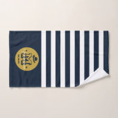 Westerne Cowboy Rustic Wedding Monogram Groomsmen Bad Handdoek (Handdoek)