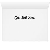Westerne cowboy Saddle Get Well Card (Binenzijde Horizontaal (Onderkant))