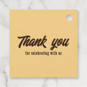 Westerne Cowboy Skull Monogram Land Weddenschap Bedankjes Labels (Achterkant)