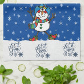 Westerne Cowboy Snowman Kerst Theedoek (Gevouwen)