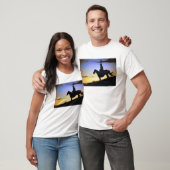 Westerne Cowboy Sunset Silhouette T-shirt (Unisex)
