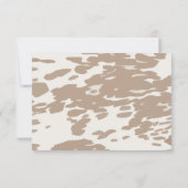 Westerne Cowboy Wedding RSVP-reactiekaarten RSVP Kaartje (Achterkant)