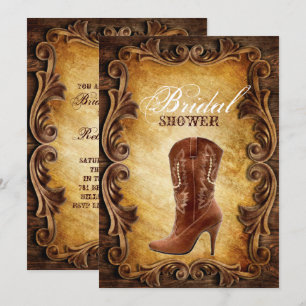 westerne cowboyboots  vrijgezellenfeest kaart