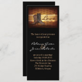 westerne cowboybruiloft in nood kaart (Voorkant / Achterkant)