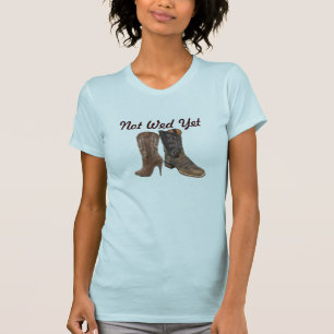 westerne cowboybruiloft in nood t-shirt