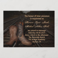 westerne cowboybruiloft voor grunge rail