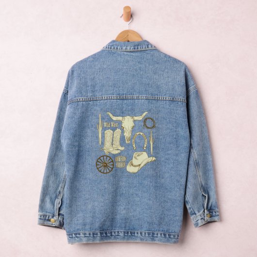 Westerne cowboylaarzen en Pet Denim Jacket (Hangar)