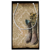 Westerne cowboylaarzen voor wilde bloemen in Damas Klein Cadeauzakje (Achterkant)