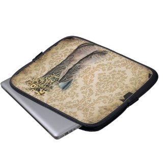 Westerne cowboylaarzen voor wilde bloemen in Damas Laptop Sleeve