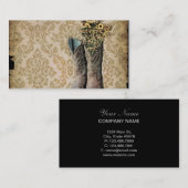 Westerne cowboylaarzen voor wilde bloemen in Damas Visitekaartje (Voorkant / Achterkant)