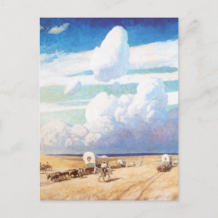  Westerne cowboys, afgedekt door Wyeth Briefkaart