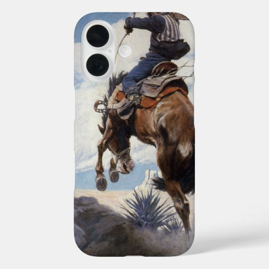 Westerne cowboys, Bucking by NC Wyeth Case-Mate iPhone Case (Achterkant)