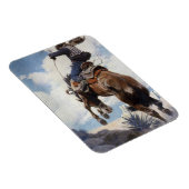  Westerne cowboys, Bucking by NC Wyeth Magneet (Rechterzijde)