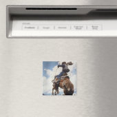 Westerne cowboys, Bucking by NC Wyeth Magneet (Insitu (Vaatwasser))