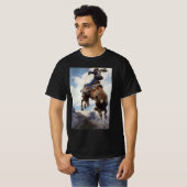 Westerne cowboys, Bucking by NC Wyeth T-shirt (Voorkant volledig)