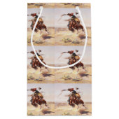 Westerne Cowboys Gift Bag Klein Cadeauzakje (Achterkant)