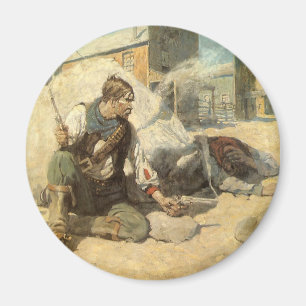  Westerne cowboys, Hopby NC Wyeth Magneet