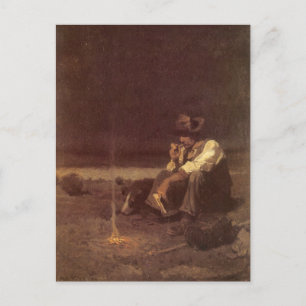  Westerne cowboys, Plains Herder by NC Wyeth Briefkaart