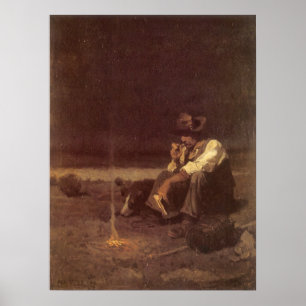 Westerne cowboys, Plains Herder by NC Wyeth Poster