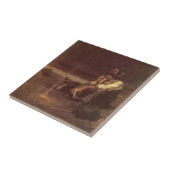  Westerne cowboys, Plains Herder by NC Wyeth Tegeltje (Zijkant)