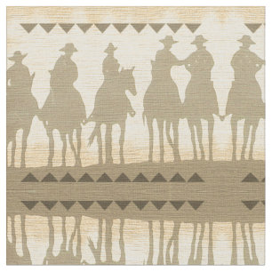 Westerne Cowboys Roundup Time wild-west-paardenthe Stof