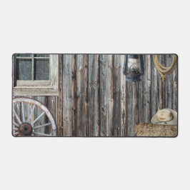 Westerne cowboyschuur bureaumat