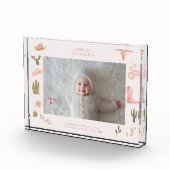 Westerne Cowgirl Baby Horizontale Foto Keepsake (Rechts)