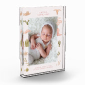 Westerne Cowgirl Baby Verticale foto Keepsake (Links)