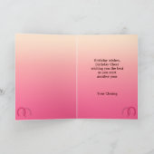 Westerne Cowgirl Custom Birthday Kaart (Binnen)