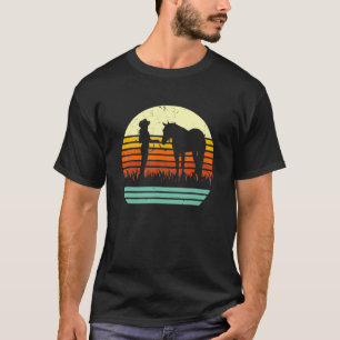 Westerne Cowgirl Halter Horse Retro Sunset T-shirt