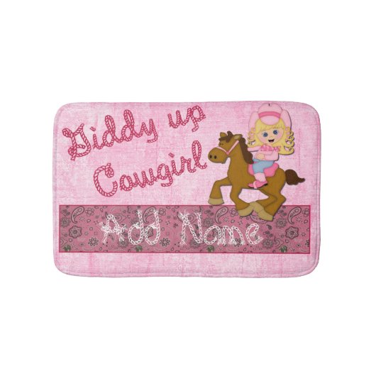 Westerne Cowgirl Room Rug Mat Home Decor (Voorkant)