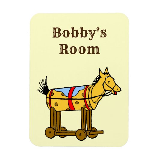 Westerne Custom Speelgoed Horse Premium Magnet Magneet (Verticaal)