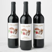 Westerne Desert Cactus Cowboy Baby shower Wijn Etiket (Flessen)