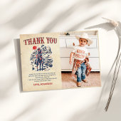 Westerne  Desert Rodeo Verjaardagsfoto Bedankkaart