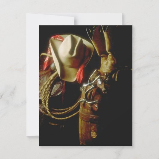 WESTERNE DRAAG TACK WAITS ARRIVAL THUIS PARTIJ VER KAART (Voorkant)