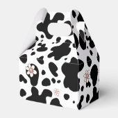 Westerne eerste Rodeo Cowgirl roze verjaardagsfees Bedankdoosjes (Achterkant)