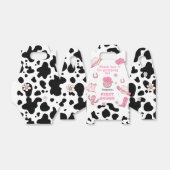 Westerne eerste Rodeo Cowgirl roze verjaardagsfees Bedankdoosjes (Uitgevouwen)