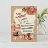 Westerne elementen Birthday Kaart (Staand voorkant)