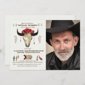 Westerne elementen Fotouitnodiging Kaart (Voorkant / Achterkant)