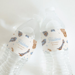 Westerne etiketten van de waterfles