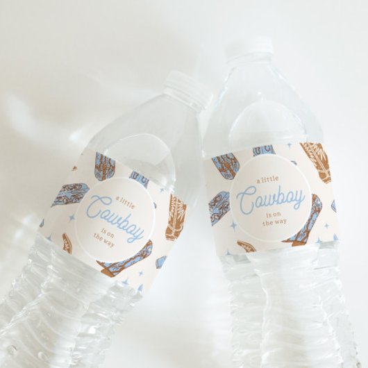 Westerne etiketten van de waterfles