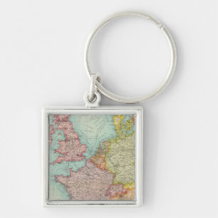 Westerne Europa-communicatie Sleutelhanger
