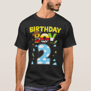 Westerne Familie Verjaardag Jongen 2 Cowboy 2e Ver T-shirt