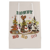 Westerne feestdieren Kerstmis Medium Cadeauzakje (Achterkant)