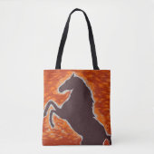 Westerne Fiery Mustang Tote Bag (Voorkant)