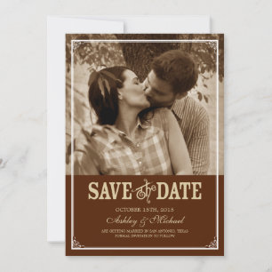  Westerne foto slaat de datum op Save The Date
