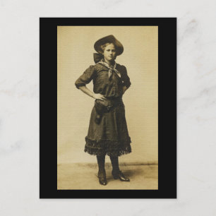  Westerne foto van Cowgirl Briefkaart