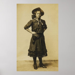  Westerne foto van Cowgirl Poster