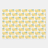 Westerne Gele Rose uit Texas Inpakpapier Vel (Voorkant)